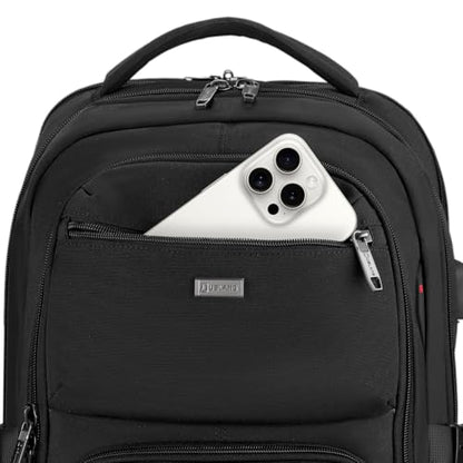 17 Inch Laptop Backpack for Travel Water Resistant College Backpack for Men Women Laptop Bag with USB Charging Port,Black - color: Black-e