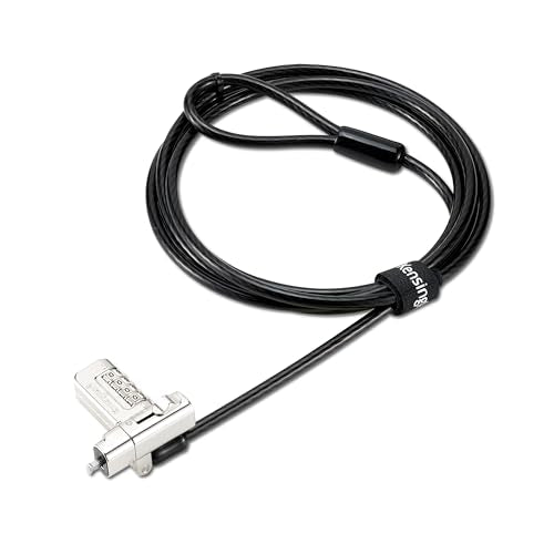 Kensington Universal 3-in-1 2.0 Combination Laptop Lock, Fits T-bar, Nano, N17, Wedge-shaped Lock Types, 6-foot Computer Security Locking Cable, Compatible with Dell, HP, Lenovo - Resettable, K63394WW - size: Upgraded - 1 Tip Combo Lock - Universal