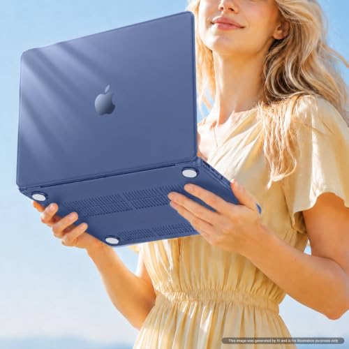 MOSISO Compatible with MacBook Air 15 inch Case M5 2026 M4 M3 M2 2025-2023 | A3448 A3241 A3114 A2941, Scratch-Resistant Protective Hard Shell Case&Keyboard Cover&ScreenFilm&Pouch, Crystal Midnight - color: Crystal Midnight