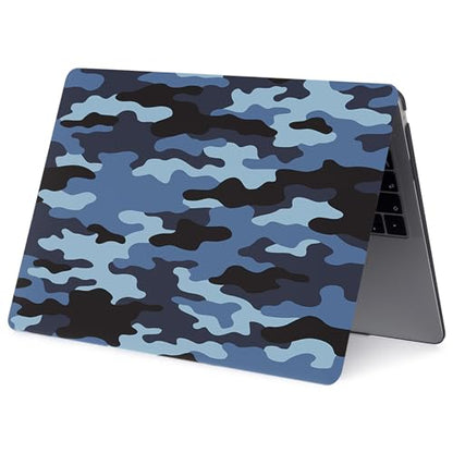 Hard Case Compatible with Old Version MacBook Pro 13 inch Case 2012 2011 2010 2009 2008 Release A1278 with CD-ROM, Laptop Plastic Hard Case Shell & Keyboard Cover, Blue Camouflage - color: Blue Camouflage, size: A1278(Pro 13" w/CD-ROM 2008-2012)