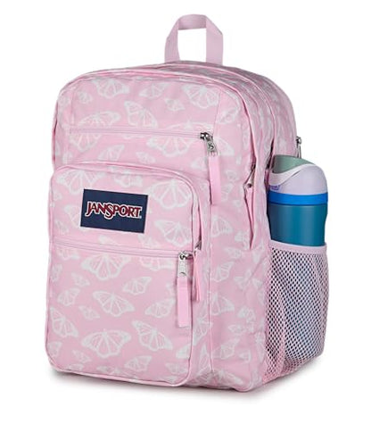 JanSport Laptop Backpack - Computer Bag with 2 Compartments, Ergonomic Shoulder Straps, 15” Laptop Sleeve, Haul Handle - Flutter By - color: Flutter By Pink Ice