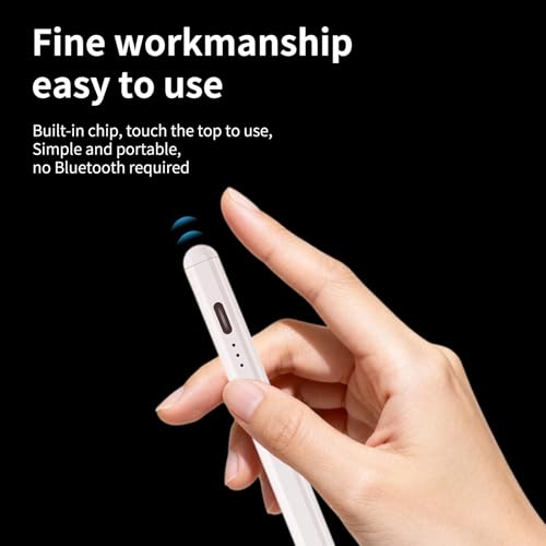Stylus Pen, Active Stylus Pen Compatible for iOS and Android Touchscreens/Phones, Rechargeable with Dual Touch Screen, Stylus Pencil for A-pple/Android/Tablet, 16.5CM,Pink - color: Pink