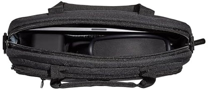 Amazon Basics 11.6 inch Laptop Bag with Shoulder Strap and Handle, Briefcase with Large Capacity Compartments for Tablets and Accessories, Black, 1-Pack - size: 11.6 Inch, style: 1-pack