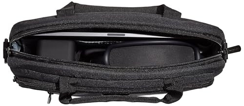 Amazon Basics 11.6 inch Laptop Bag with Shoulder Strap and Handle, Briefcase with Large Capacity Compartments for Tablets and Accessories, Black, 12-Pack - size: 11.6 Inch (Pack of 12), style: 1-pack