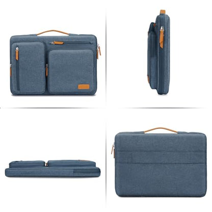 MOSISO 360 Protective Laptop Case 14 inch, 14 inch Laptop Sleeve Compatible with HP Lenovo Dell ASUS Acer, HP, Dell Latitude, Lenovo, Side Open Carrying Case with 4 Zipper Pockets&Handle, Haze Blue - color: Haze Blue, size: 14 inch