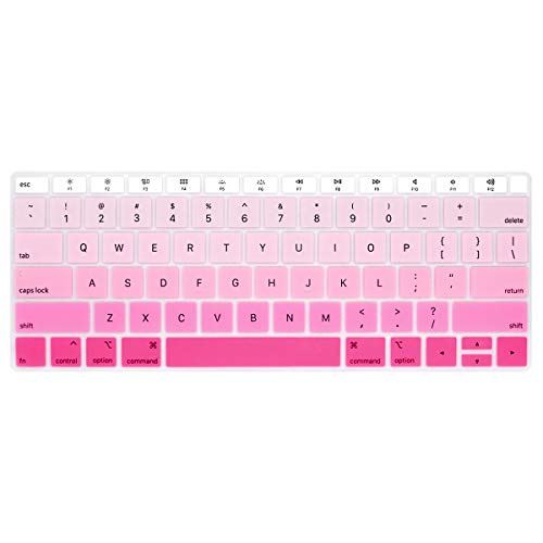 Se7enline for MacBook Pro 13/16 inch Keyboard Cover 2019-2026,Melon Green | Silicone Waterproof Dustproof Durable Washable Laptop Accessories US Layout 2023 2022 2021 2020 2019 2018,Pink - color: Gradient Pink