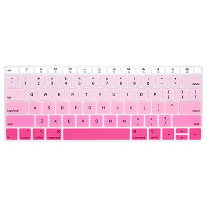 Se7enline for MacBook Pro 13/16 inch Keyboard Cover 2019-2026,Melon Green | Silicone Waterproof Dustproof Durable Washable Laptop Accessories US Layout 2023 2022 2021 2020 2019 2018,Pink - color: Gradient Pink