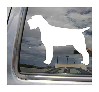 - Wirehaired Pointing Griffon Dog - Korthals d'arrêt à poil dur Korthal Pure Breed Purebred - Cars Trucks Moped Helmet Hard Hat Auto Automotive Craft Laptop Vinyl Decal Store Window Wall Sticker 01697