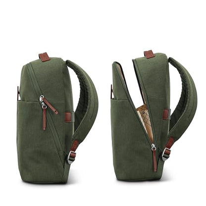 Samsonite Virtuosa Carry-On Travel Backpack with Padded Laptop Sleeve, Pine Green - color: Pine Green