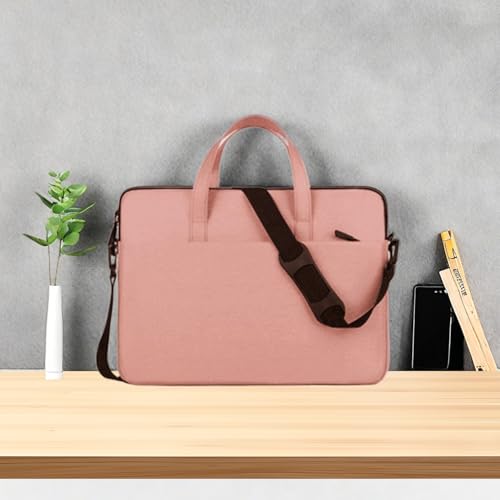 14.96" Water-Resistant Messenger & Shoulder Bag - Protective Laptop Case for 1 Zipper Pockets - color: Pink