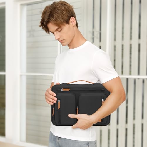 MOSISO 360 Protective Laptop Case 15 inch, Laptop Sleeve | Compatible with MacBook Air 15 M5 M4 M3 M2, Dell XPS, Side Open Carrying Computer Bag with 5 Accessory Pockets&Belt, Black - color: Black, size: 15 inch