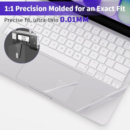 Palm Rest Cover for 2026 MacBook Neo Vinyl Skin with Trackpad Protector | Protect Laptop, Laptop Decal,Residue-Free Sticker,Removable(Clear) - color: Tansparent