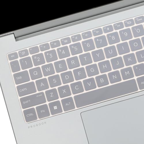 Keyboard Cover for 2026 2025 HP EliteBook 8 G1i G1a 14"& HP EliteBook 6 G1i G1q 14 & HP ProBook 4 G1i G1q 14 inch Laptop Keyboard Cover Protector-Clear (NOT FIT EliteBook Ultra 14") - color: Black