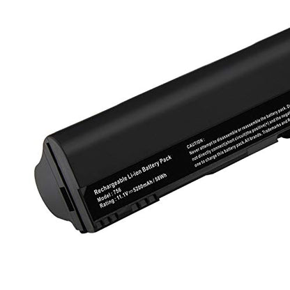 Futurebatt 6Cell Battery fit Acer Aspire One 756 AO756 V5-171 725, TravelMate B113 B113M B113-M, fit Acer C7/ C710 Chromebook Series, fit AL12X32 AL12A31 AL12B31 AL12B32 [11.1V 5200mAh/58Wh] - size: 756 9.84 3.94 1.77