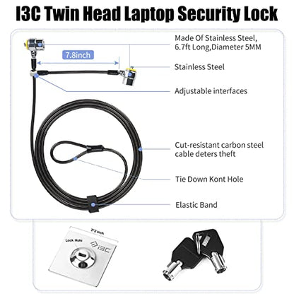 Universal Laptop Cable Lock and Twin Head Laptop Security Cable Locks