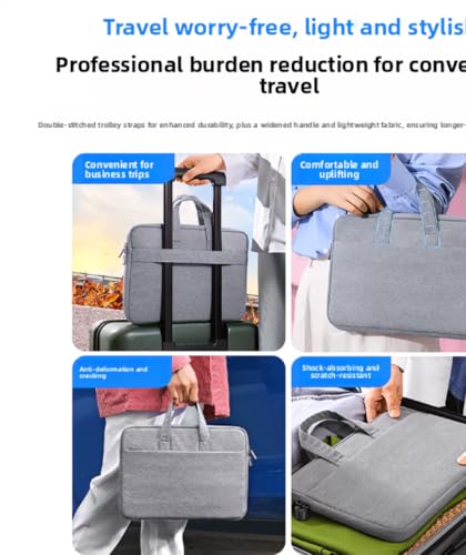 Waterproof Shockproof, Multi-Compartment Notebook Case for Business Office & Daily Travel, Fits 13.3-16 Inch Laptops - color: Double-layer Black - Top Configuration Version, size: 13.3 inches