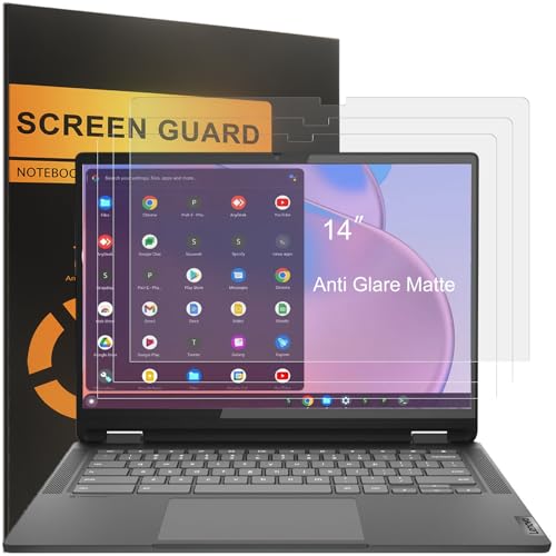 (3 Pack) Designed for 2025-2024 Lenovo IdeaPad Flex 5 / 5i Chromebook Plus 2-in-1 14" & Lenovo Flex5 Chrome (14″, 14IAU) Laptop Screen Protector, Anti Glare and Anti Fingerprint (Matte) Shield