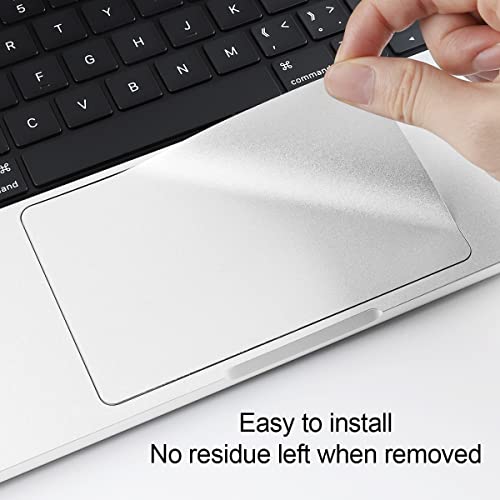 Batianda Metallic Trackpad Skin Cover Compatible with New MacBook Air 13.6 inch 2022 Model A2681 M1 Chip Palm Guard Rest with Touch Pad Protector, Silver - color: Silver