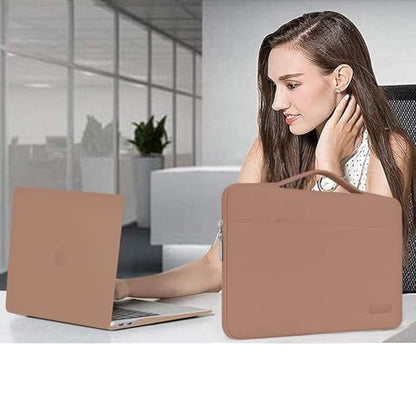 MOSISO Compatible with MacBook Pro 14 inch Case M5 2026 M4 M3 M2 M1 2025-2021 A3427 A3426 A3434 A3112 A3185 A3401 A2918 A2992 A2779 A2442, Case&Bag&Keyboard Skin&Webcam Cover&ScreenFilm, Caramel Brown - color: Caramel Brown