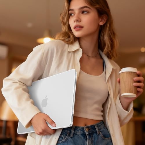 May Chen Compatible with MacBook Neo 13 inch Model A3404 2026 Release, Slim & Lightweigh Frosted Finish Protective Case with Keyboard Cover&Screen Protector, Frosted Transparency - color: Frosted Transparency