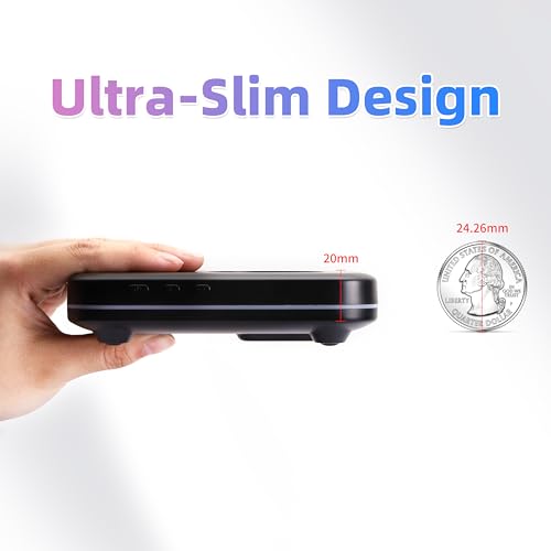 Mouse Mover Quiet Operation Ultra Slim, USB-C Powered Plug & Play, No Detection Risk, Mouse Mover to Prevent Screen Lock, Customizable Timer & RGB LED Light, for WFH/Office/Travel - color: Black 01