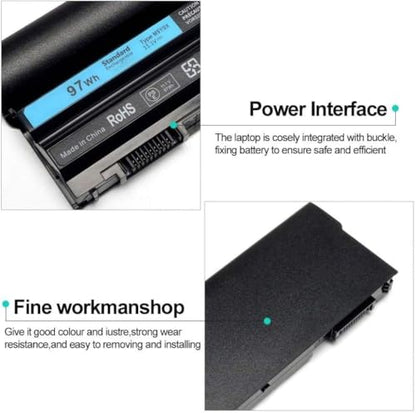 LQM 97Wh M5Y0X T54FJ Laptop Battery for Dell Latitude | E6420 E6430 E6520 E6530 E6440 E5420 E5520 E5530 E5430 8858X T54F3 312-1325 2P2MJ PRV1Y HCJWT 7FJ92 312-1165 11.1V New - color: E6420