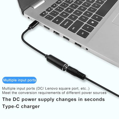 4.5mm Laptop Charging Adapter, Female DC 4.5 x 3.0mm to Male Type C for Dell 65W USB-C Laptop Charger XPS and Latitude 5000 Charging Plug Gender Converter