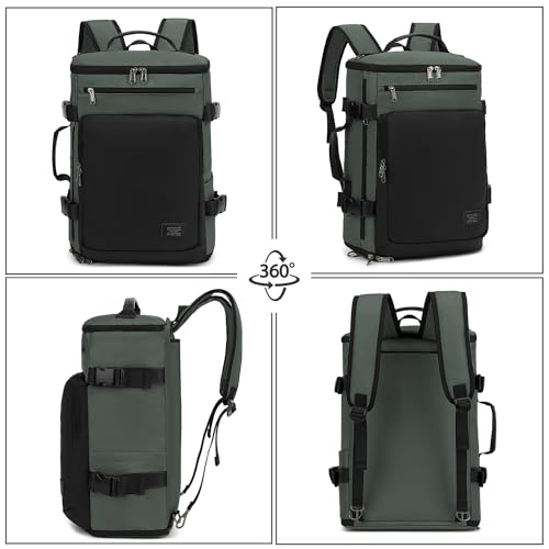 Kalesi Gym Duffle Bag Backpack 4-Way Waterproof with Shoes Compartment for travel Sport Hiking laptop - color: Business-grey