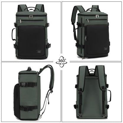 Kalesi Gym Duffle Bag Backpack 4-Way Waterproof with Shoes Compartment for travel Sport Hiking laptop - color: Business-grey