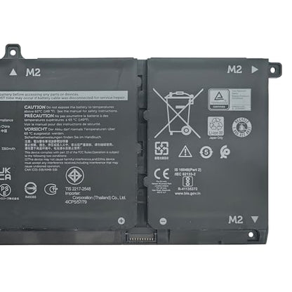 H5CKD Battery Replacement for Dell Latitude 3120 3140 3510 3410 / Vostro 5300 5301 5401 5502 / Inspiron 5301 7300 5409 5501 Series JK6Y6 0JK6Y6 09077G C5KG6 07T8CD 7T8CD 0TXD03 TXD03 15V 53Wh - size: 11.77*4.37*1.22 inch H5CKD