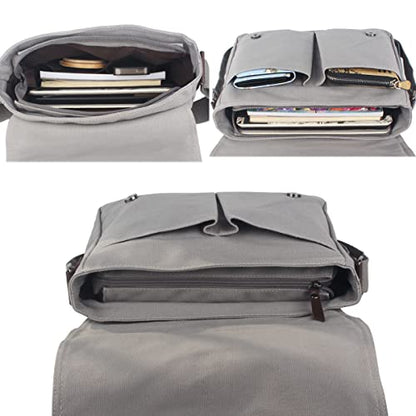 Canvas Cute Cat Kitty Messenger Bag Girls Crossbody Bag Shoulder Bag Cute Satchel School Bag - color: Gray