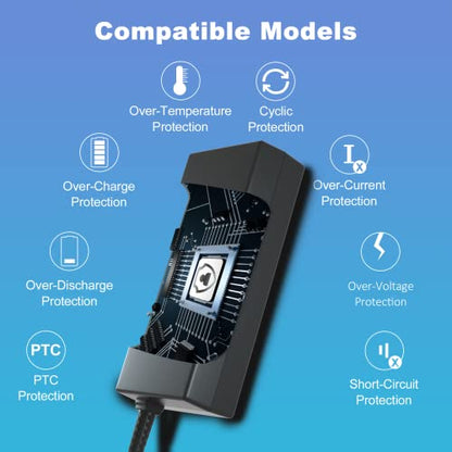 Replacement for HP Laptop Charger 65W 45W Computer Wire | 19.5V 3.33A Smart Blue Tip Power Adapter for HP Pavilion x360,Envy 11 13 15,EliteBook, Chromebook,Spectre,Stream 11 13 14
