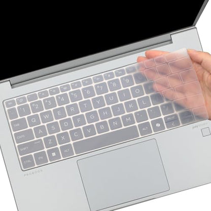 Keyboard Cover for 2026 2025 2024 HP ProBook 440 G11 14-inch Laptop &ProBook 445 G11 14-inch Laptop Accessories Keyboard Protective Cover Skin (NOT FIT ProBook 440 445 G10/G9/G8/G7/G6/G5)-Clear - color: Clear