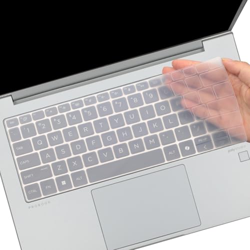 Keyboard Cover for 2026 2025 2024 HP ProBook 440 G11 14-inch Laptop &ProBook 445 G11 14-inch Laptop Accessories Keyboard Protective Cover Skin (NOT FIT ProBook 440 445 G10/G9/G8/G7/G6/G5)-Clear - color: Clear