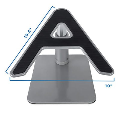 Mount-It! Adjustable Height Laptop Stand for Desk, Ergonomic Laptop Riser for 11–15 Inch Laptops, Tilted Desktop Lift with Anti-Slip Platform, Up to 33 lbs