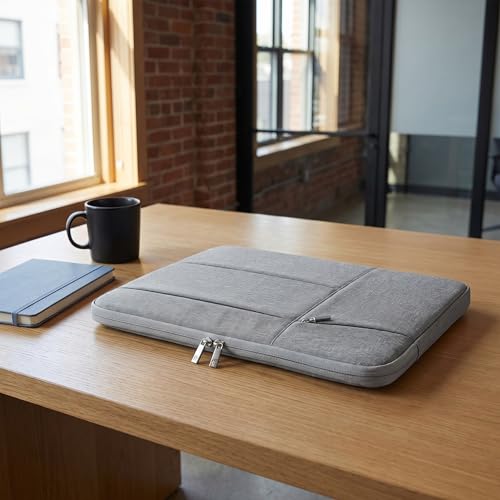 Laptop Office Bag Polyester Case Sleeve for Mate Book Think pad Office Bag-Gray - color: Gray