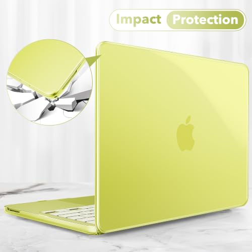 May Chen for MacBook Neo 13 inch Liquid Retina Display ((2026 Release A3404), Slim & Lightweight Protective Case with Screen Protector&Keyboard Cover&Dust Plug, Crystal Citrus - color: Crystal Citrus