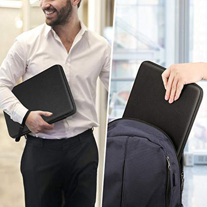 FINPAC Hard Laptop Sleeve w/Hard Charger Case for MacBook Pro 14 Inch 2023-2021 M3/M2/M1, MacBook Air 13 2022-2018, MacBook Pro 13 2022-2016