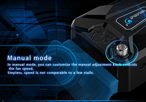 COOLCOLD K27 Laptop Cooler Portable USB Powered Vacuum Cooling Fan for 13-17 Inch Notebooks Ultra Quiet Air Extraction System with Non Slip Base Black Dual Turbo Fans