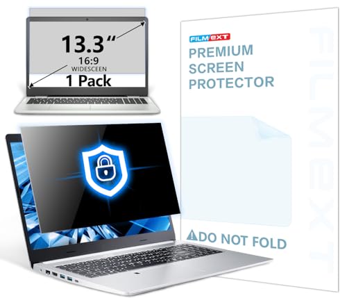 FILMEXT Laptop Privacy Screen 13.3", 16:9 | Asus/Acer/HP/Dell/Toshiba Compatible, Anti-Spy, Anti-Glare, Blocks 99% UV & Blue Light, Matte Privacy Screen Protector - size: Privacy 13.3-16:9
