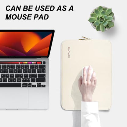ARVOK Laptop Sleeve Case,Waterproof Notebook Cover for MacBook Air MacBook Pro inch, Computer Carrying Bag - color: White, size: 15 inch