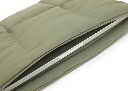 Puffy Laptop Sleeve 13 Inch 14 inch, Green | Pillow Shape Laptop Sleeve, Compatible MacBook Pro 13inch 14 Inch M4 M5 Pro/Max, MacBook Air M1 M2 M3 2026, MacBook Neo - color: Green, size: For 13"-14" MBA/MAP M4 M3 M2 M1