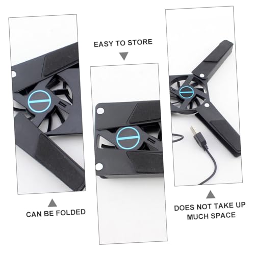 STOBOK 2Pcs USB Laptop Cooling Pad with Dual Fans Ventilated Support for All Laptops Slip Design for Travel and Business Use Efficient Heat Dissipation