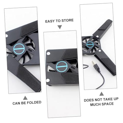 STOBOK 2Pcs USB Laptop Cooling Pad with Dual Fans Ventilated Support for All Laptops Slip Design for Travel and Business Use Efficient Heat Dissipation
