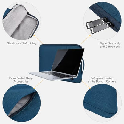 Laptop Sleeve 14 Inch Computer Case Bag for 15 inch New MacBook Air M4 A3241 M3 A3114 M2 A2941 2025-2023, HP Lenovo Acer ASUS Chromebook 14, Atrovirens - color: Atrovirens, size: 14 Inch