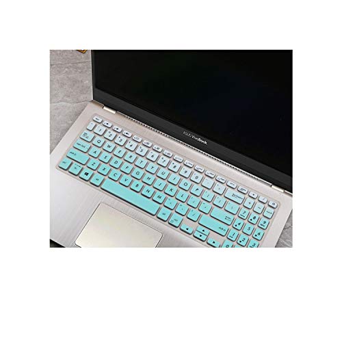 Compatible for Asus Vivobook 15 F512FA F512DA F512F F512 A512 A512FJ A512F X512F FA DA 15.6 Inch Silicone Laptop Keyboard Cover Skin,fademint - color: fademint