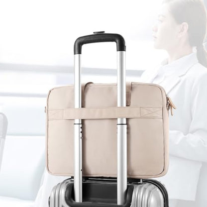 NUOBESTY Laptop Handbag Lightweight Business Briefcase for Men and Women Dust Resistant Travel Storage Bag with Double Zippers for Secure Laptop and Tablet Protection Stylish and Portable