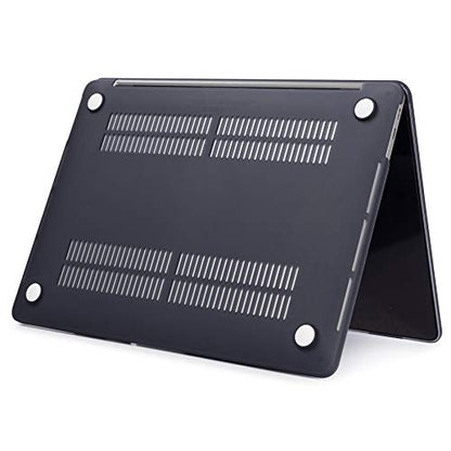 Se7enline for MacBook Pro 13 inch Case M2/M1 2026-2020 A2338,Black | Hard Shell Laptop Case Washable Keyboard Cover Skin Anti-Scratch Anti-Drop Heat Dissipation Full Port Access Slim Lightweight - color: Black