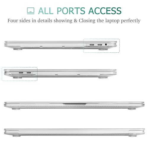 May Chen for MacBook Pro 16 inch 2019 Release A2141,Plastic Hard Shell Case Cover with Screen Protector & Keyboard Cover for MacBook Pro 16 Retina with Touch Bar and Touch ID - Crystal Clear - color: Crystal Clear