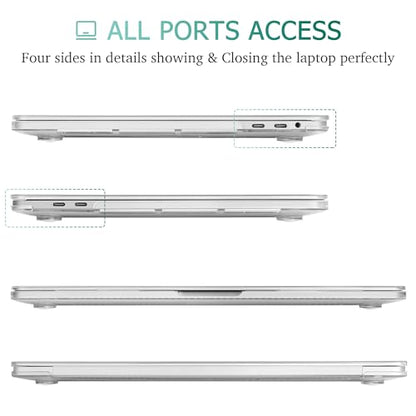May Chen for MacBook Pro 16 inch 2019 Release A2141,Plastic Hard Shell Case Cover with Screen Protector & Keyboard Cover for MacBook Pro 16 Retina with Touch Bar and Touch ID - Crystal Clear - color: Crystal Clear